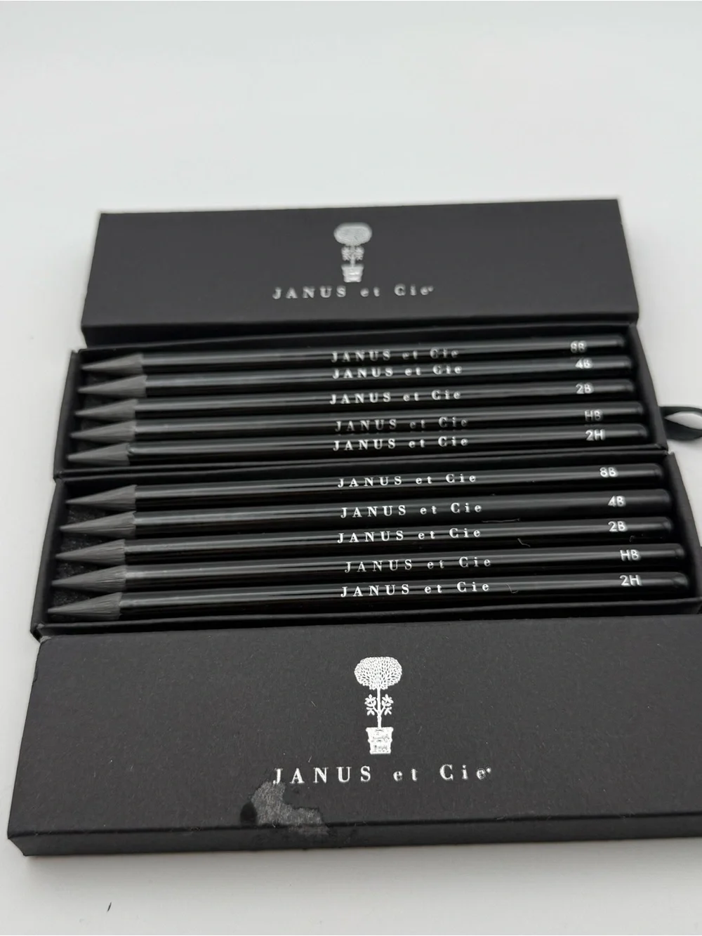 Set of two JANUS et Cie Art Pencil Box Set - Barely Used
